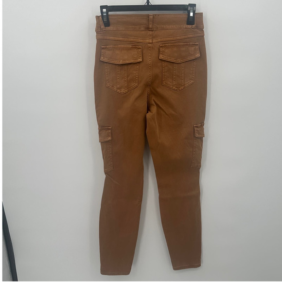 Spanx Women's Stretch Twill Ankle Cargo Pants in Honey Glow - Picture 3 of 6